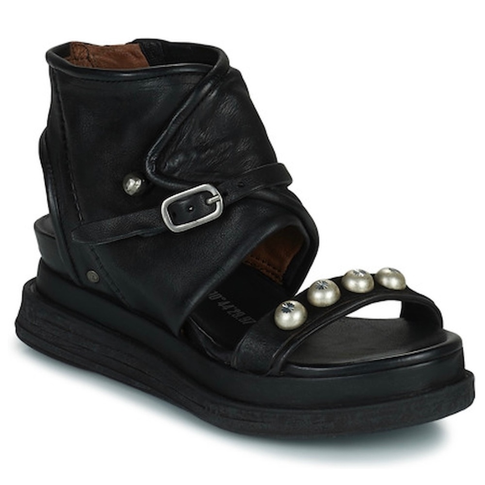 A.S.98 Italian leather sandals, black in size IT36 WORN ONCE, LIKE NEW